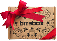 A bitsbox with a bow on it
